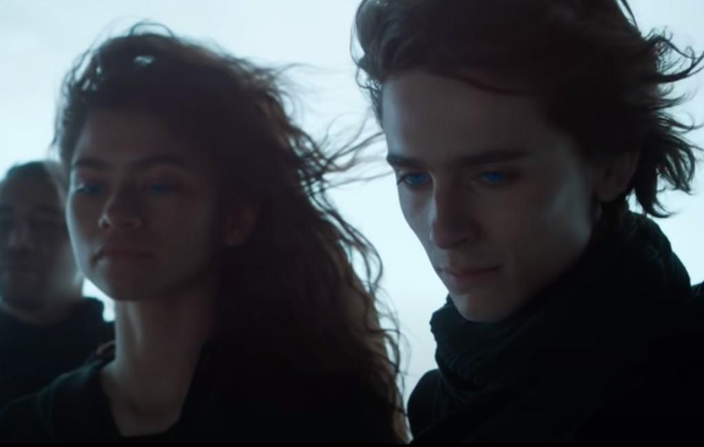 Zendaya and Timothée Chalamet in 'Dune'.