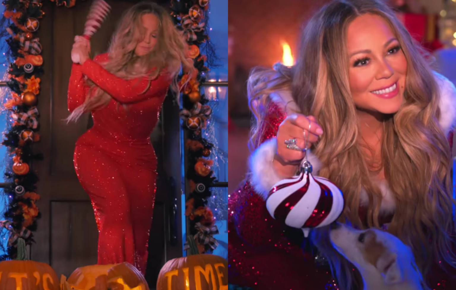 Mariah Carey Smashes Up Pumpkin To Mark Beginning Of Christmas Season 
