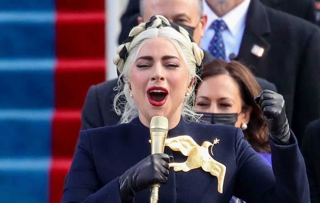 Lady Gaga Wore Bulletproof Dress At Joe Biden's Inauguration Performance