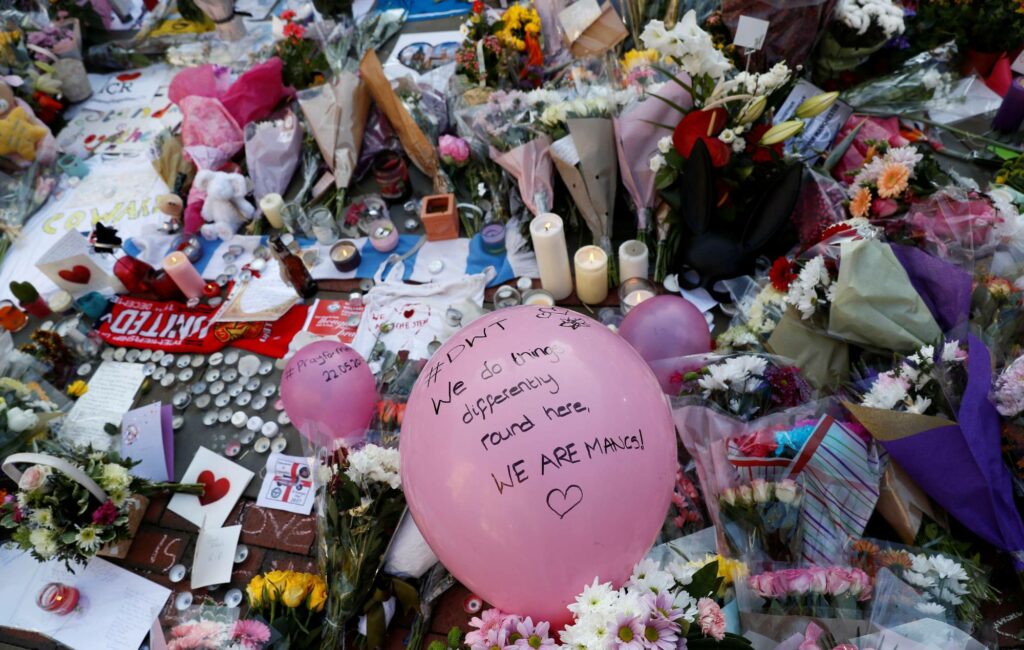 Tributes are paid in the aftermath of the Manchester Arena attack