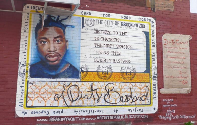 Ol' Dirty Bastard mural in Brooklyn, NY, 2012