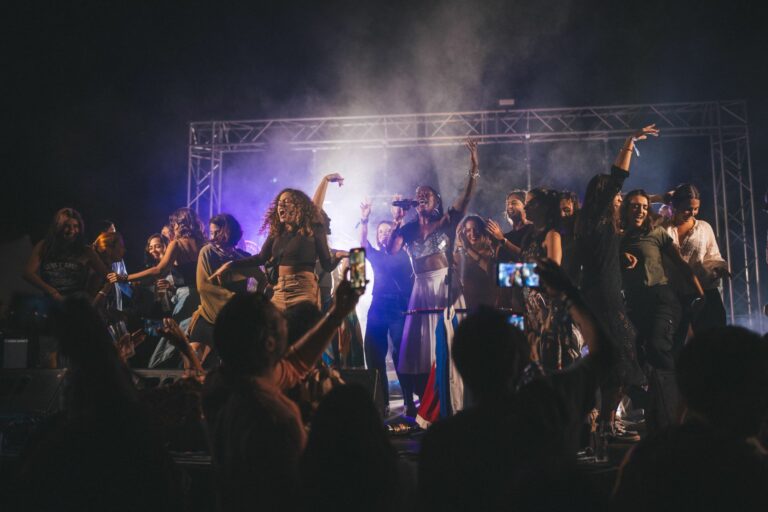 People dancing in a club