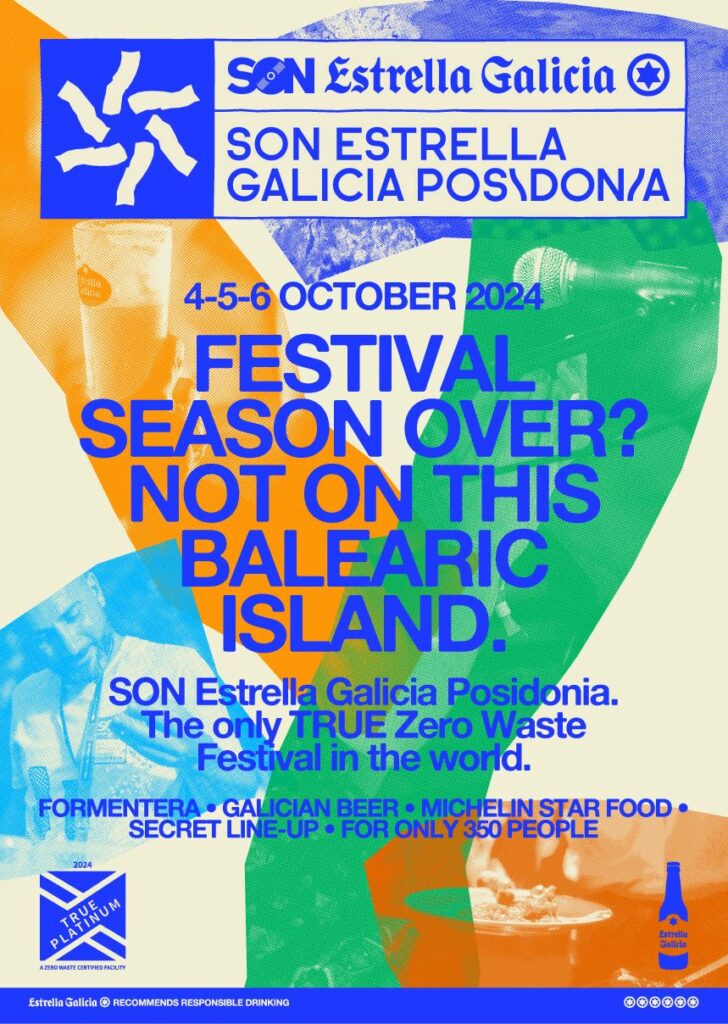 Poster for the SON Estrella Galicia Posidonia festival