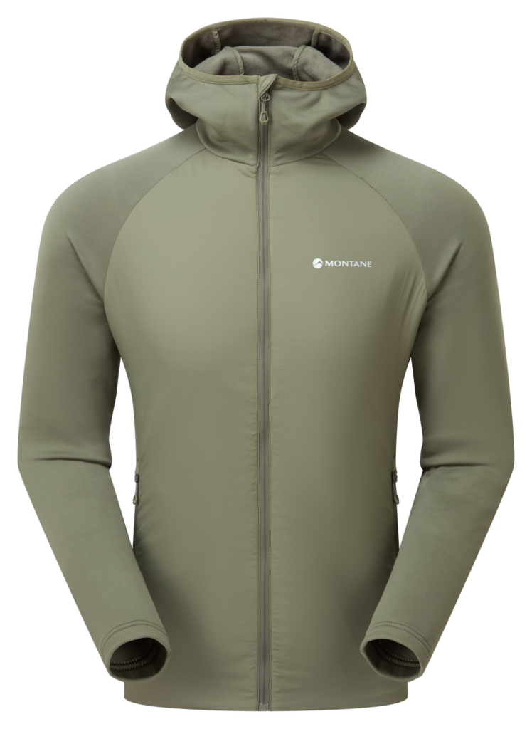 Green hooded insulated jacket 